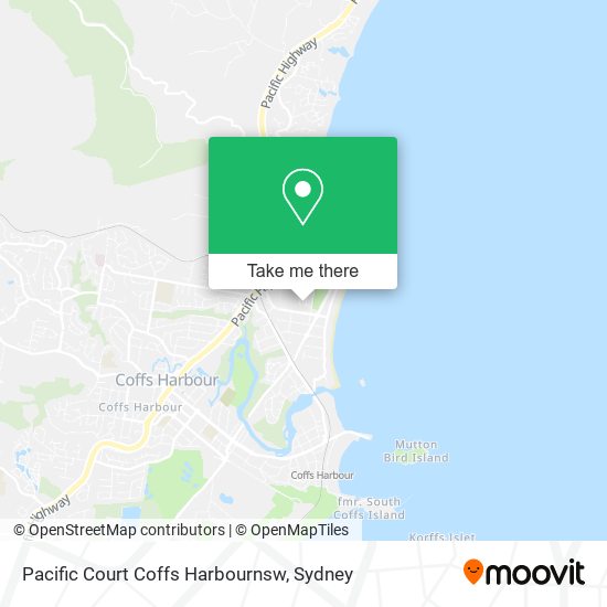 Pacific Court Coffs Harbournsw map