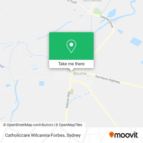 Catholiccare Wilcannia-Forbes map
