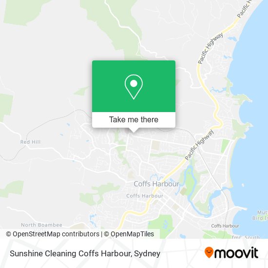 Sunshine Cleaning Coffs Harbour map