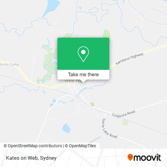 Kates on Web map