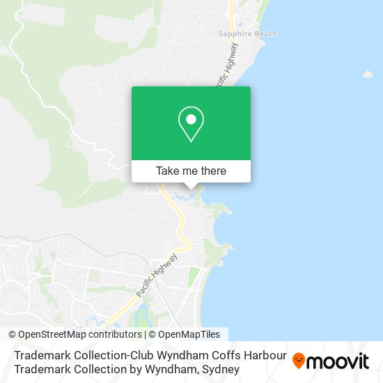 Trademark Collection-Club Wyndham Coffs Harbour Trademark Collection by Wyndham map