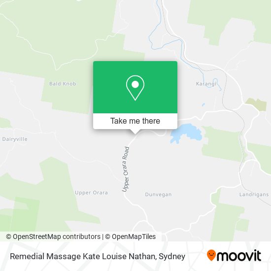 Remedial Massage Kate Louise Nathan map
