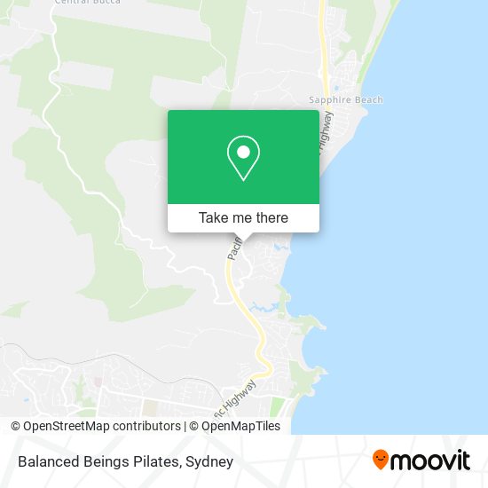 Balanced Beings Pilates map