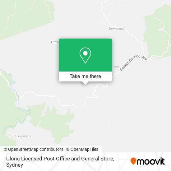 Ulong Licensed Post Office and General Store map