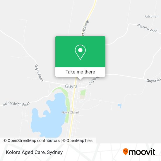 Kolora Aged Care map
