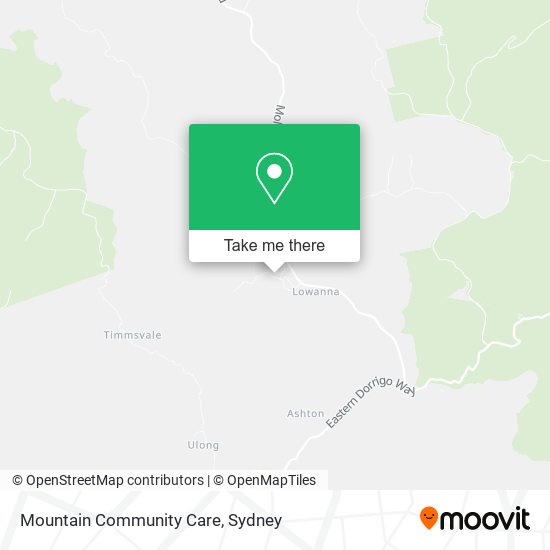 Mountain Community Care map