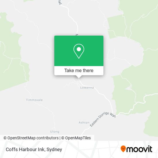 Coffs Harbour Ink map
