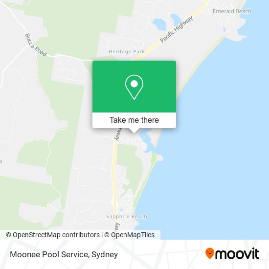 Moonee Pool Service map