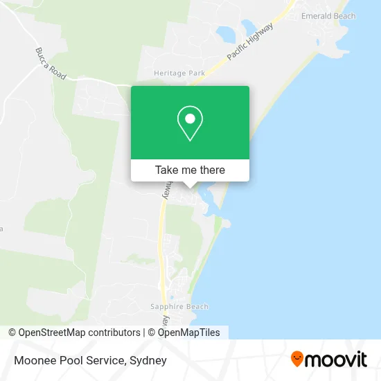 Moonee Pool Service map