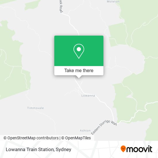 Lowanna Train Station map