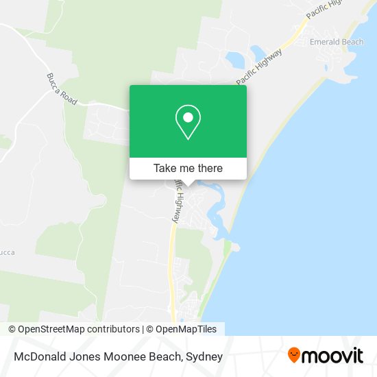 McDonald Jones Moonee Beach map