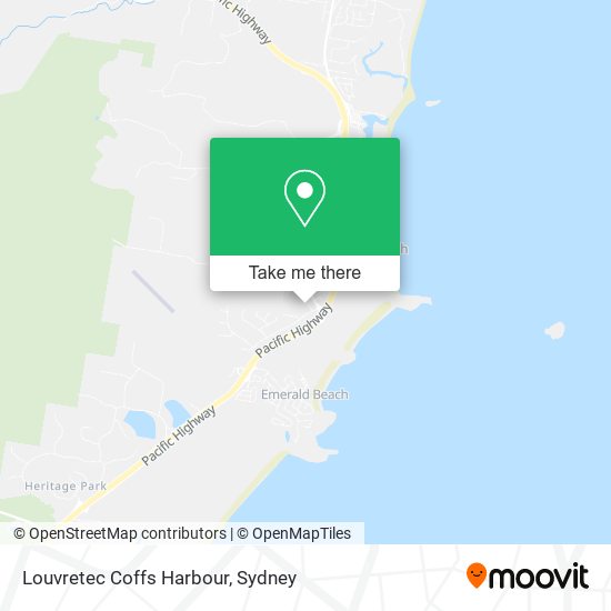 Louvretec Coffs Harbour map