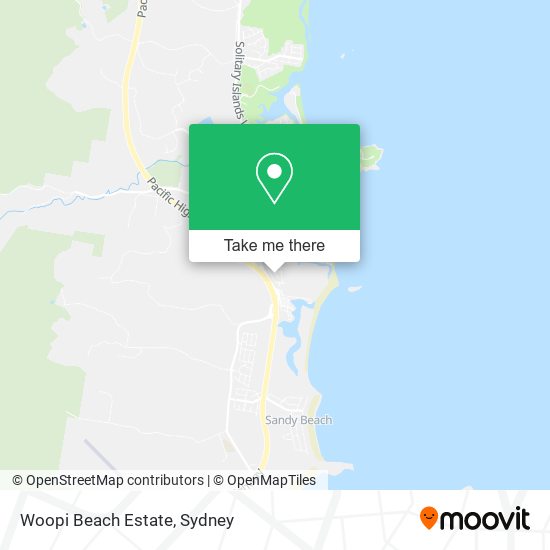 Woopi Beach Estate map