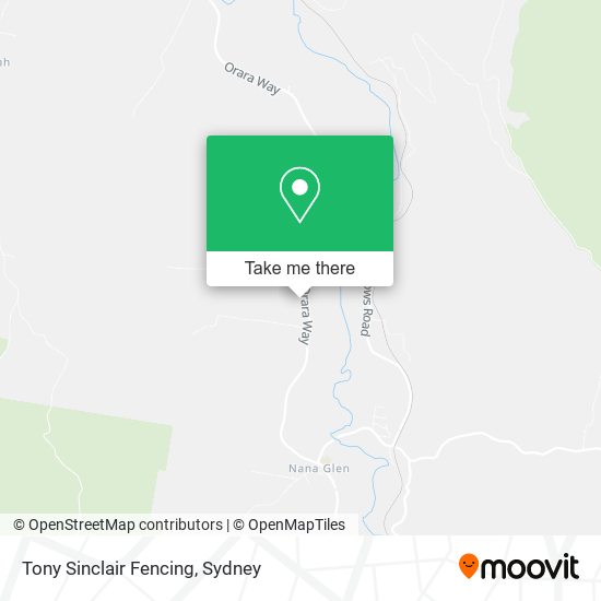 Tony Sinclair Fencing map