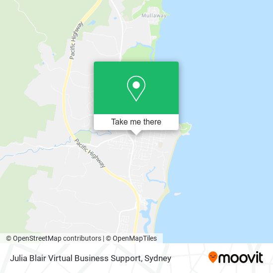 Mapa Julia Blair Virtual Business Support