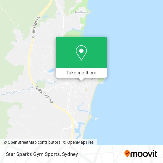 Star Sparks Gym Sports map