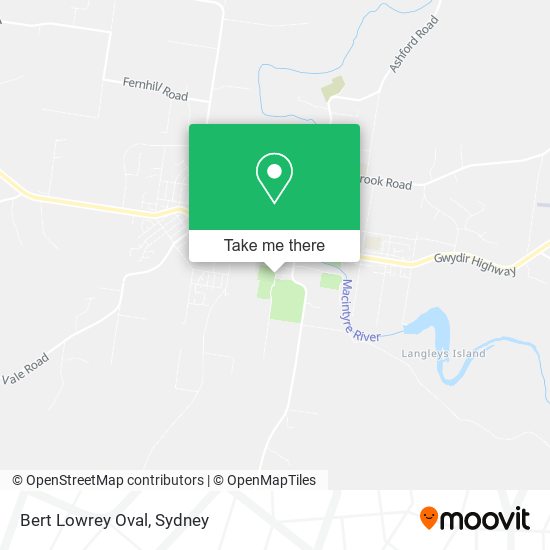 Bert Lowrey Oval map