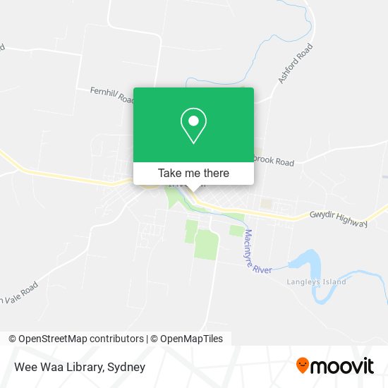 Wee Waa Library map