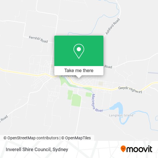 Mapa Inverell Shire Council