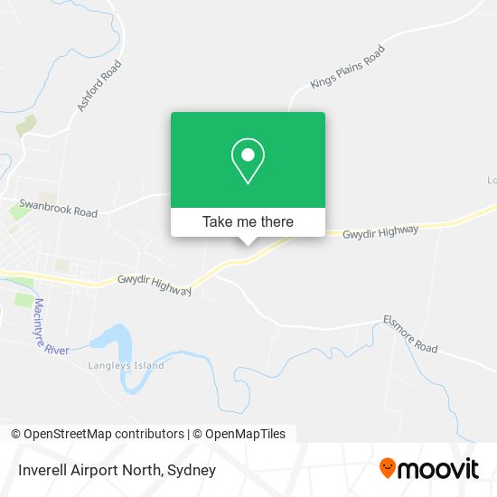 Inverell Airport North map