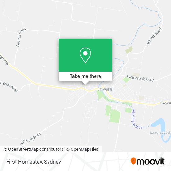 First Homestay map