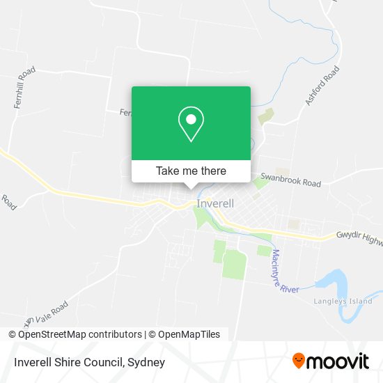 Inverell Shire Council map