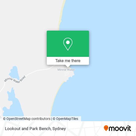 Lookout and Park Bench map