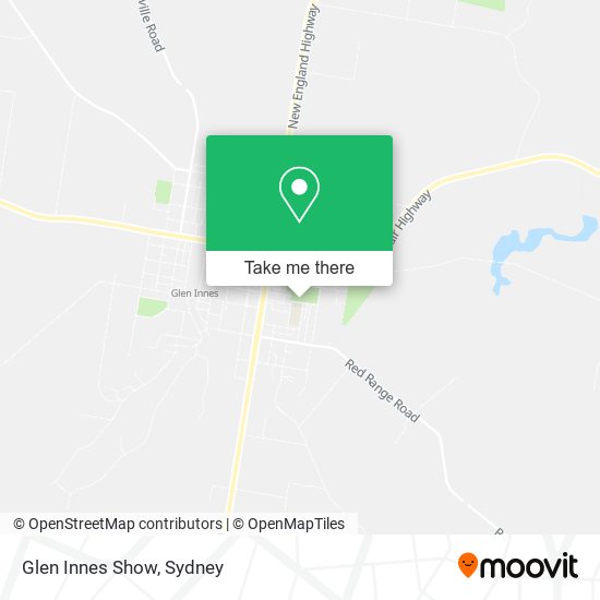 Glen Innes Show map