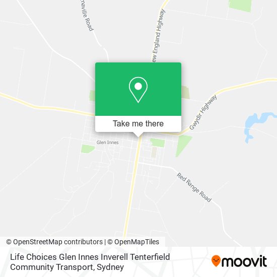 Life Choices Glen Innes Inverell Tenterfield Community Transport map