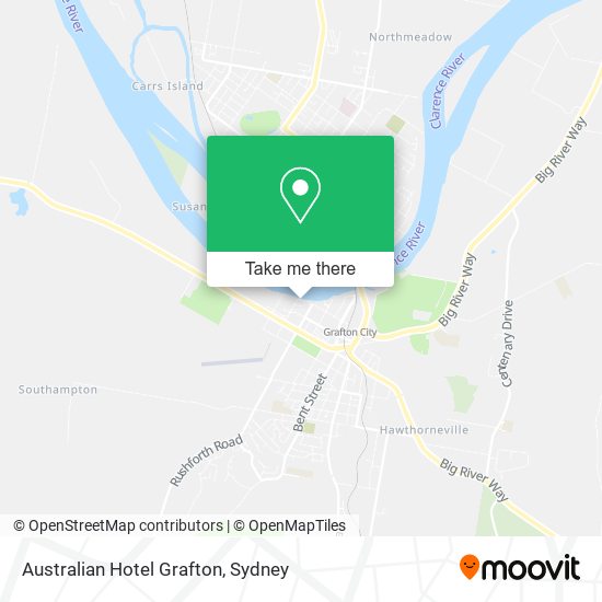 Australian Hotel Grafton map