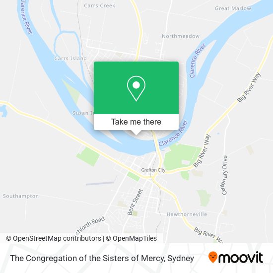 The Congregation of the Sisters of Mercy map