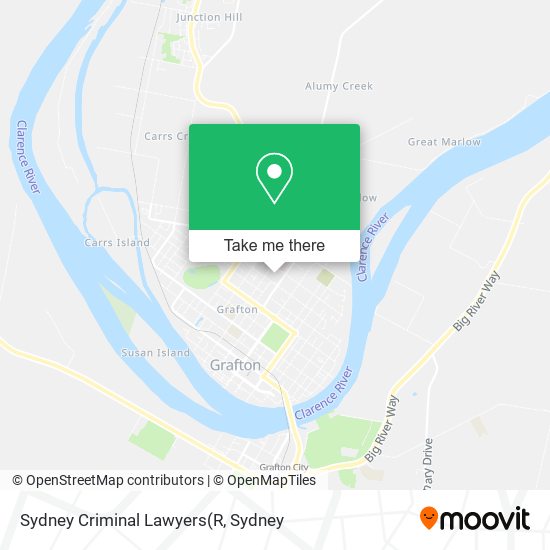 Mapa Sydney Criminal Lawyers
