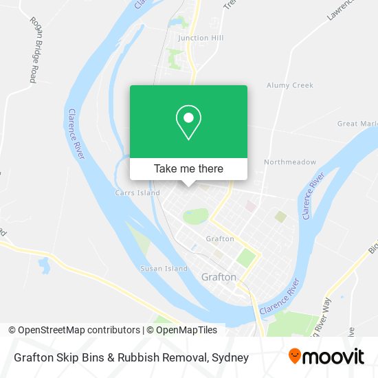 Grafton Skip Bins & Rubbish Removal map