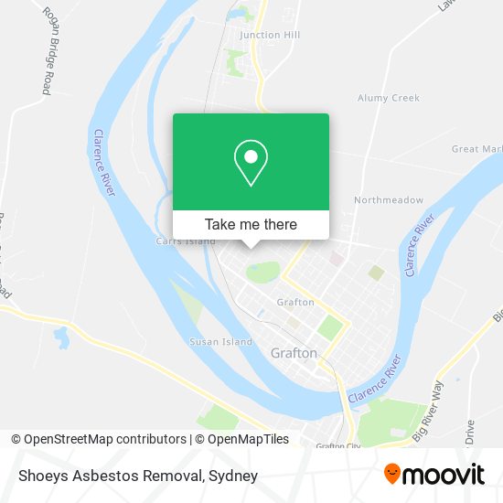 Shoeys Asbestos Removal map