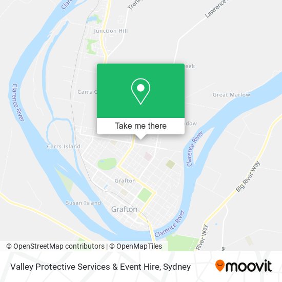 Mapa Valley Protective Services & Event Hire