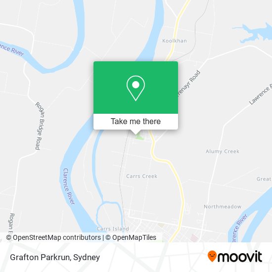 Grafton Parkrun map