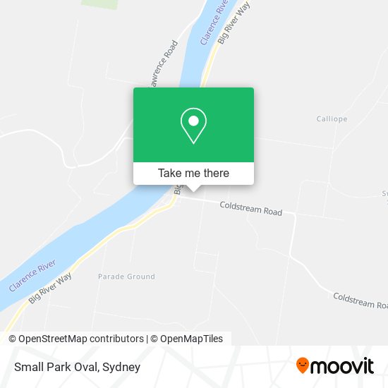 Mapa Small Park Oval