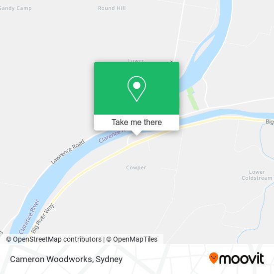 Cameron Woodworks map