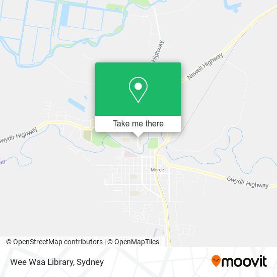 Mapa Wee Waa Library