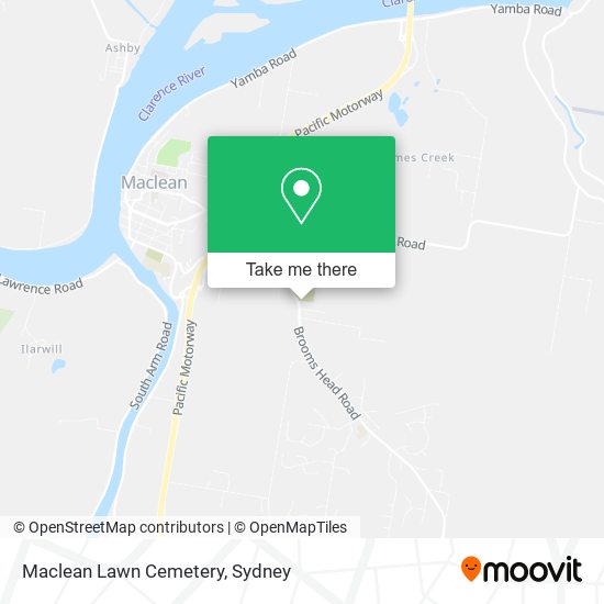 Mapa Maclean Lawn Cemetery