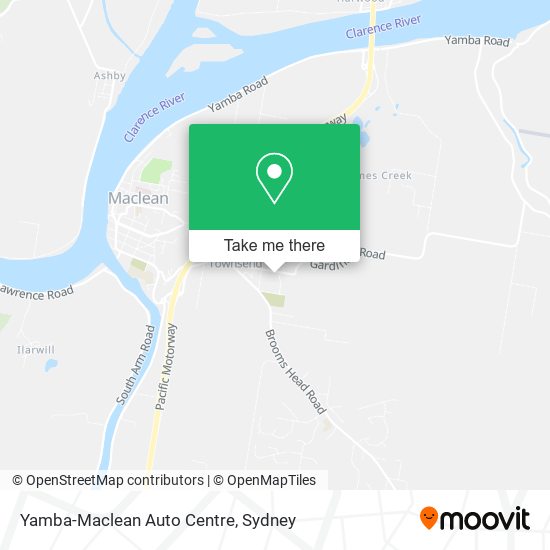 Mapa Yamba-Maclean Auto Centre