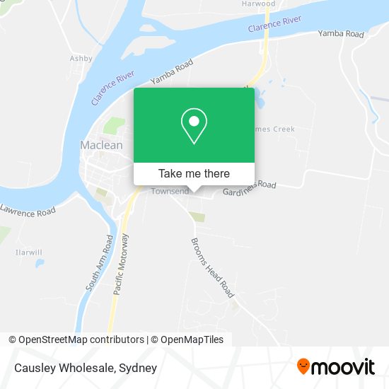 Causley Wholesale map