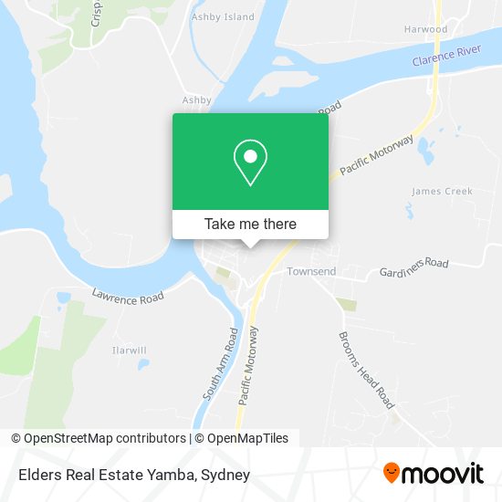 Elders Real Estate Yamba map