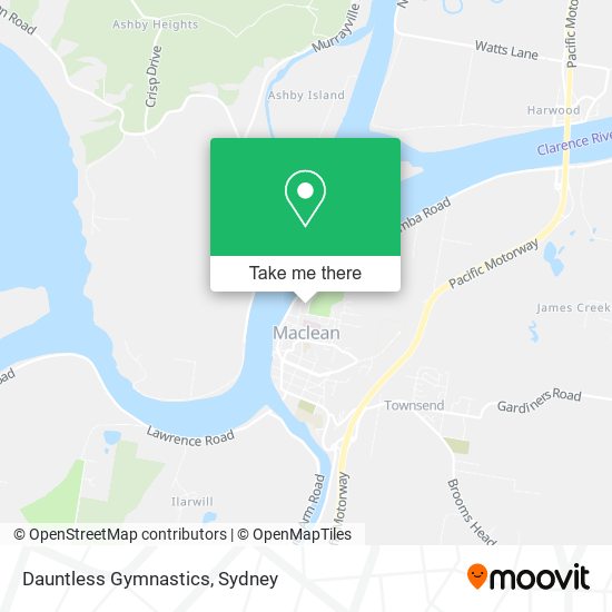 Dauntless Gymnastics map