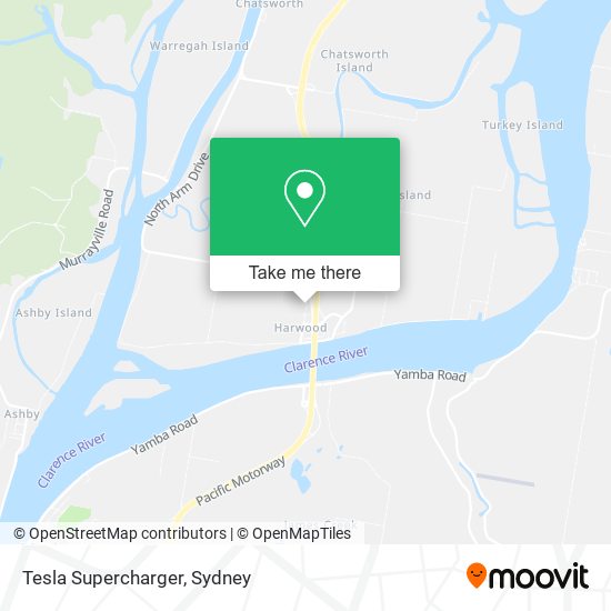 Mapa Tesla Supercharger