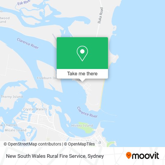 Mapa New South Wales Rural Fire Service