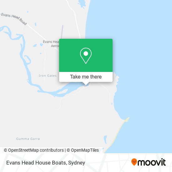 Evans Head House Boats map