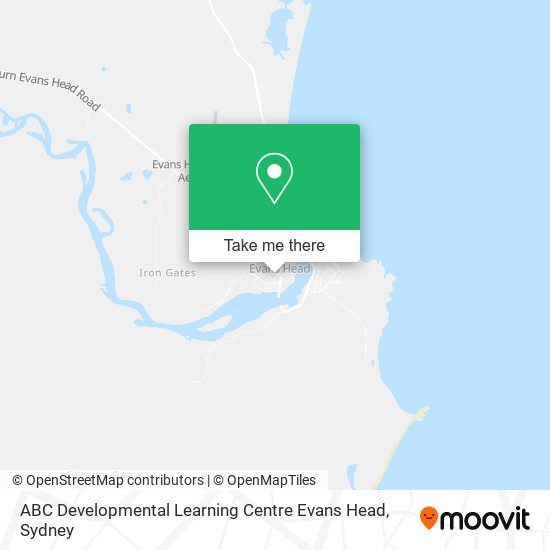 ABC Developmental Learning Centre Evans Head map
