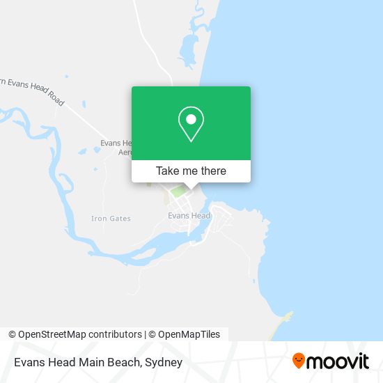 Evans Head Main Beach map