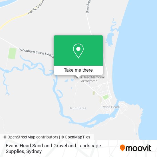 Evans Head Sand and Gravel and Landscape Supplies map